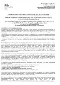Avis d\'enquête publiques préalables à la déclaration d\'utilité publique - PLU Condé-sur-Marne & Enquête parcellaire